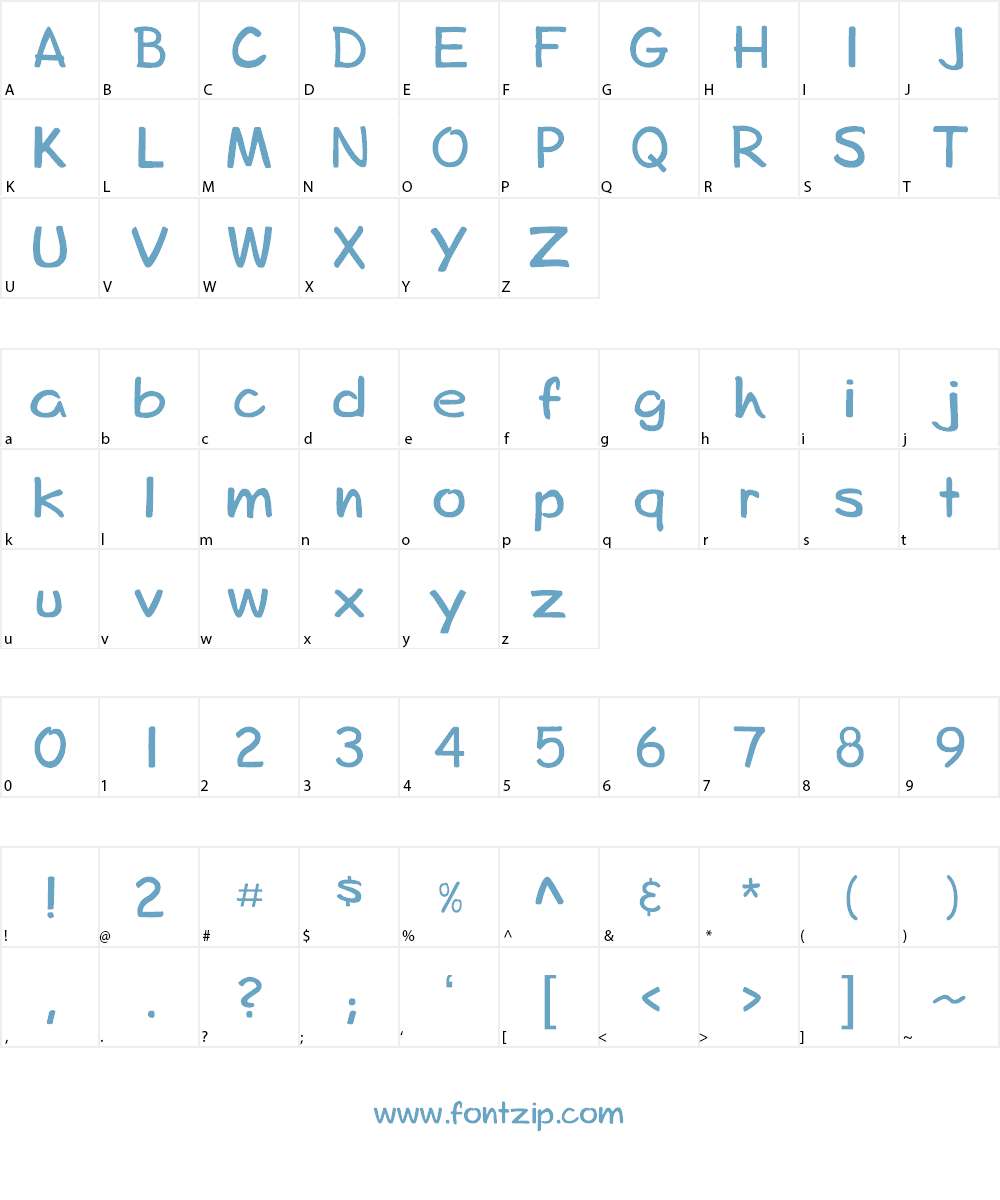 bosil unique Regular Font Character